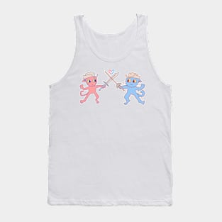 Two Cats Having A Duel Tank Top